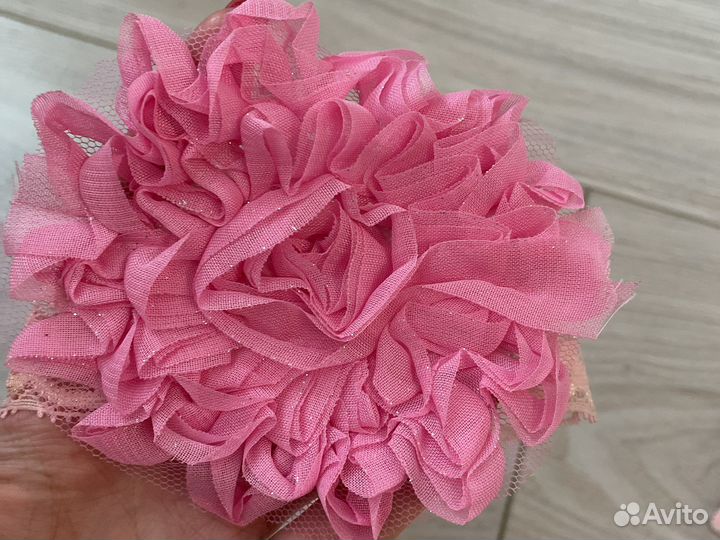 Повязка на голову с цветком для девочки