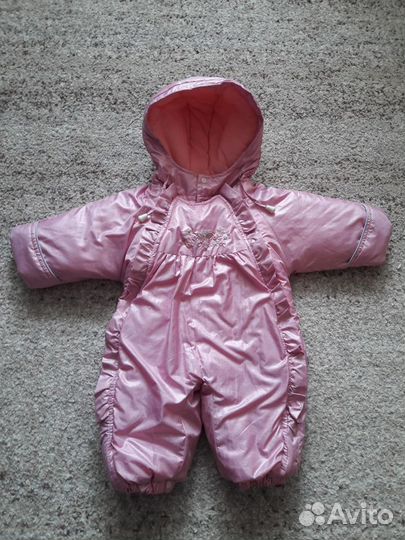 Демисезонный комбинезон на девочку 62 размер