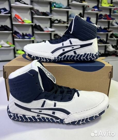 Борцовки asics agressor белые