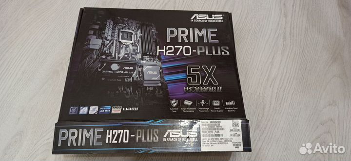 Материнская плата Asus prime H270-plus