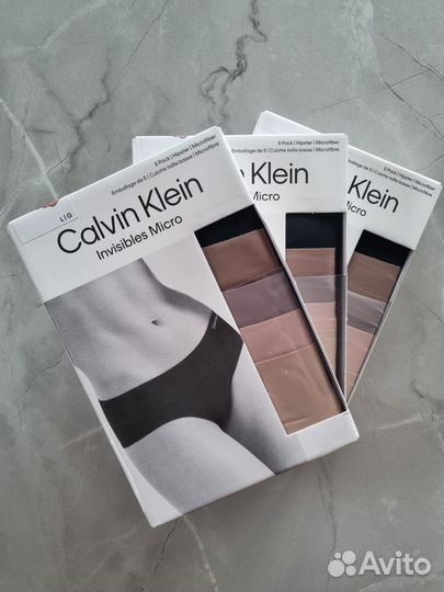 Трусики женские бесшовные Calvin Klein новые