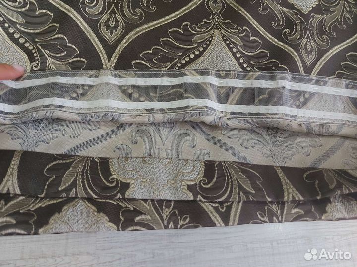 Шторы портьеры бу-2 шт, длина 265см ширина 237см