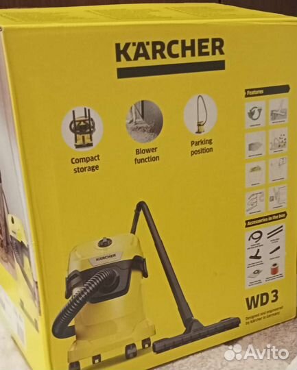 Пылесос kerher WD3 V-17/4/20