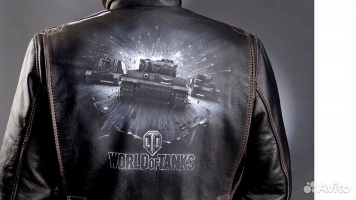 Кожаная куртка с аэрографией 