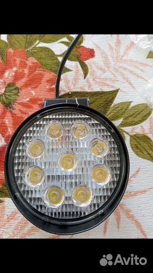 Фара диодная водонепраницаемая 12 в