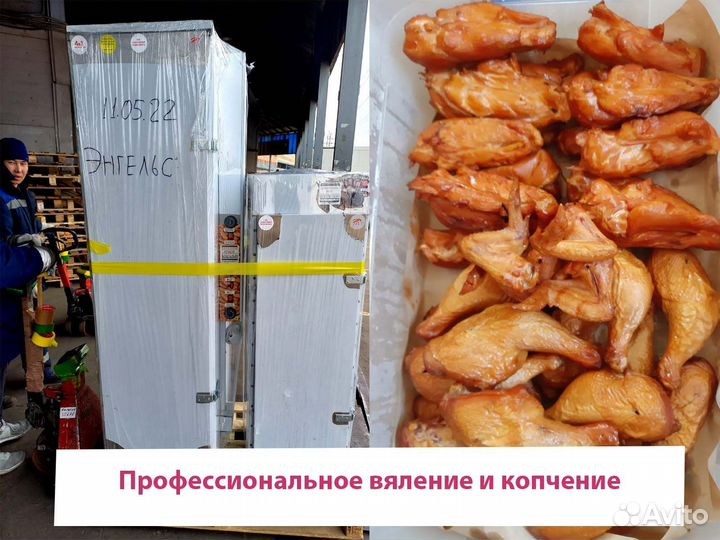 Коптильней Москит цех на 175 кг