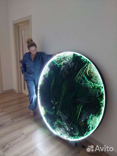 Панно из стабилизированного мха