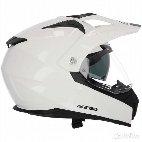 Acerbis flip FS-606 White Adventure Integral Motorcycle Мотошлем