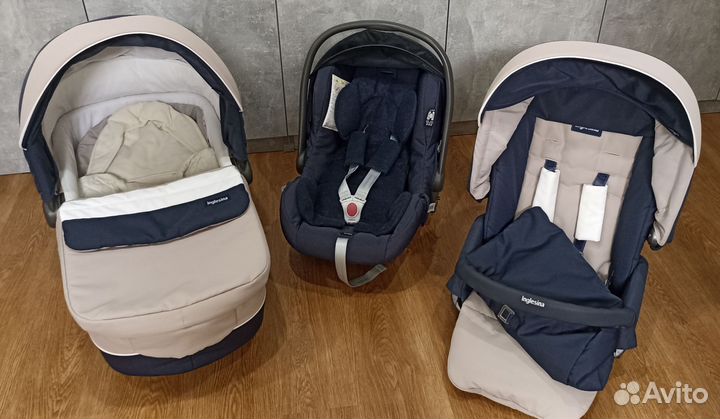 Коляска inglesina sofia 3 в 1 на шасси Comfort