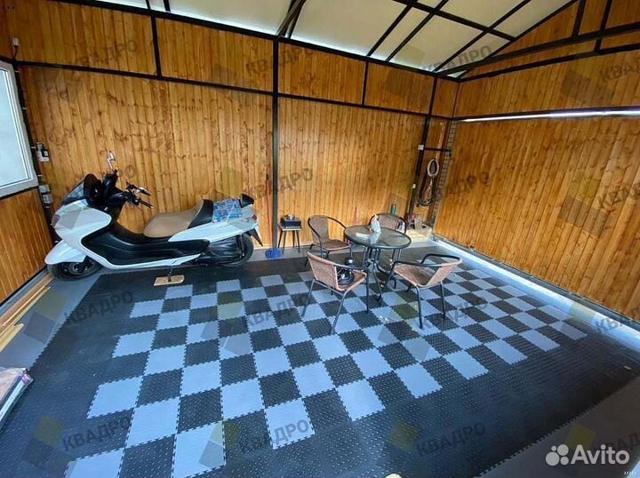 Пвх плитка для гаража