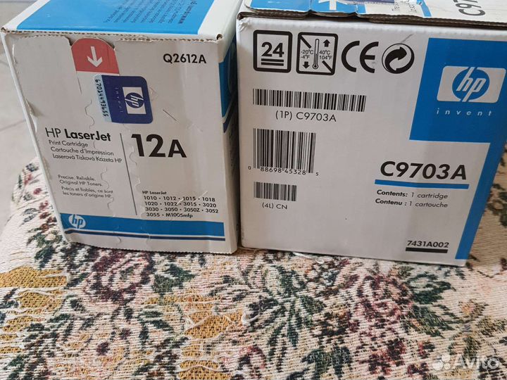 Картриджи HP оригинал