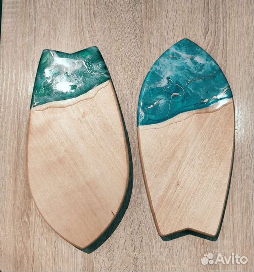 Доска разделочная с эпоксидной смолой