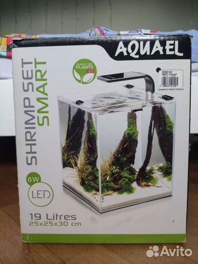 Аквариум 19 литров aquael shrimp SET smart
