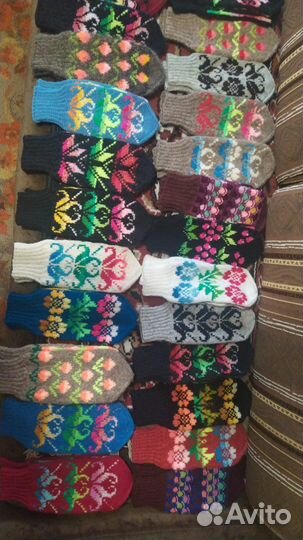 Варежки ручная работа детские женские