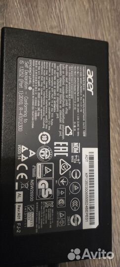 Блок питания для ноутбука acer 19v 7.1a 135w