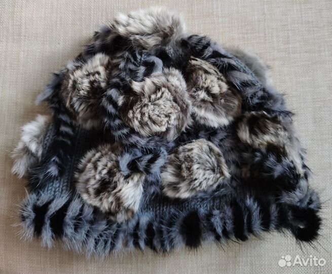 Шапочка для девочки (шиншилла)