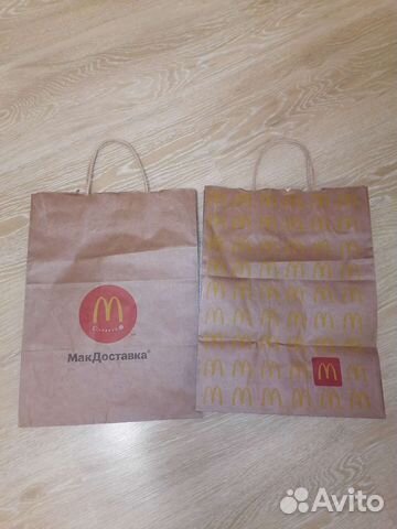 McDonald's пакеты бумажные 2 шт