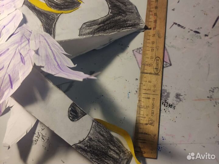 Дракон на руку из бумаги на руку птица/орёл/грифон