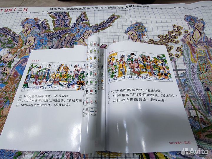 Набор для вышивания крестом 12 красавиц