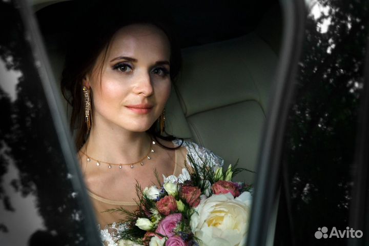 Свадебная, вечерняя прическа, макияж