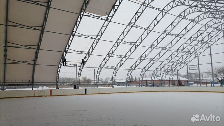 Каркас ангара 18х40 м. с двускатной крышей