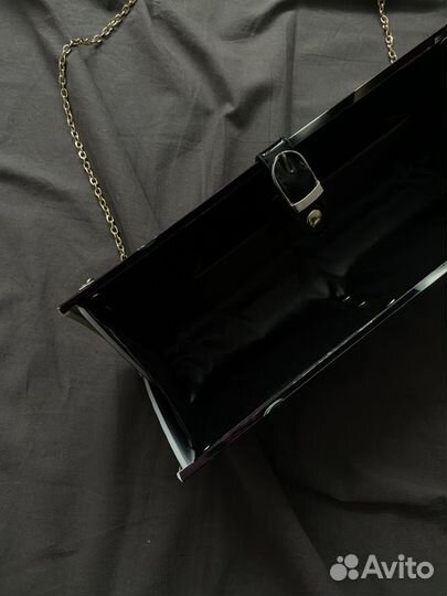 Винтажная сумка клатч с журнальным принтом