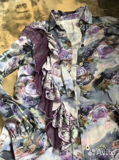 Versace рубашка блузка оригинал шелк