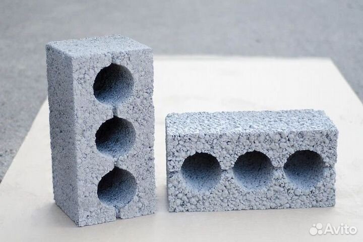 Полублок, блок стеновой, керамзитоблок, шлакоблок