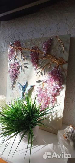 Зеркальная картина. Пано с эпоксидной смолой