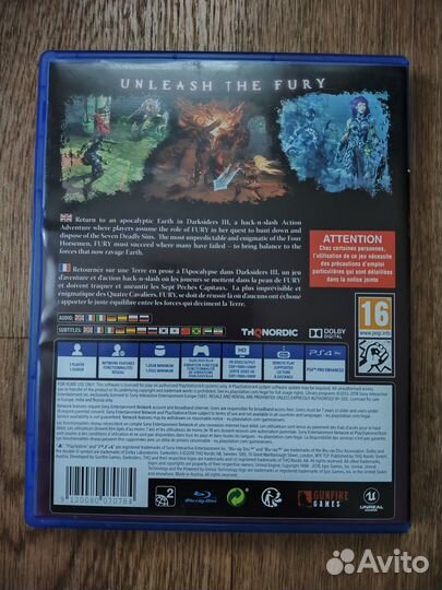 Sony PS4 PS5 DarkSiders III / 3 Русская Версия