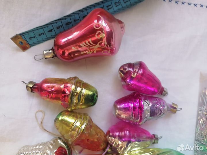 Елочные игрушки стекло СССР