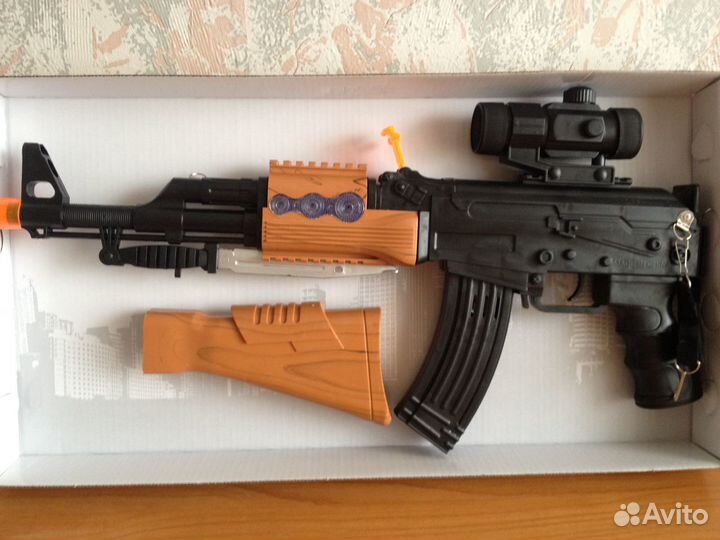 Автомат Калашникова детский со штыком