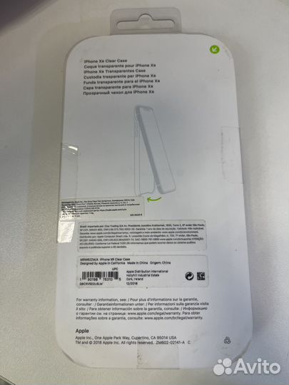 Clear case iPhone xr оригинал