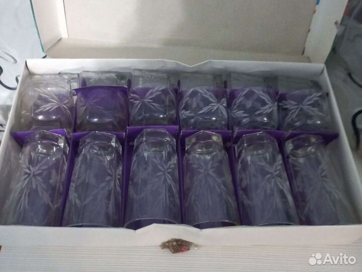 Набор стаканов и рюмок. 18 предметов