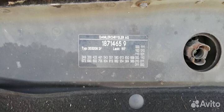 Капот Mercedes-Benz C-Класс W203/S203/CL203 2003