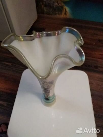 Ваза цветное стекло СССР