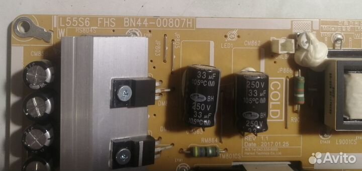 Плата питания BN44-00807H от Samsung ue49mu6300u