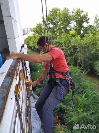 Ремонт балконов (плит, козырьков)