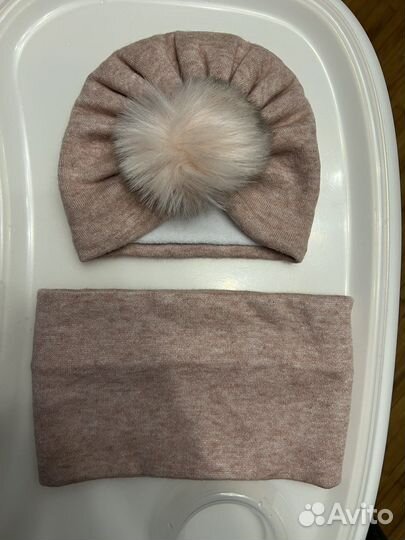 Шапка и снуд новая