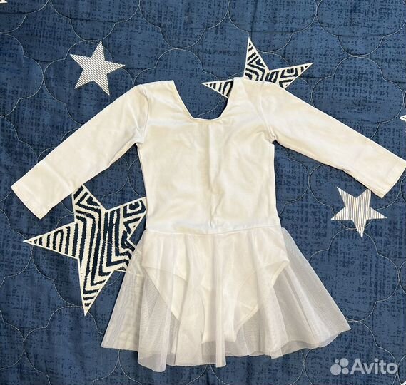 Купальник для гимнастики 110-116 + юбка в подарок