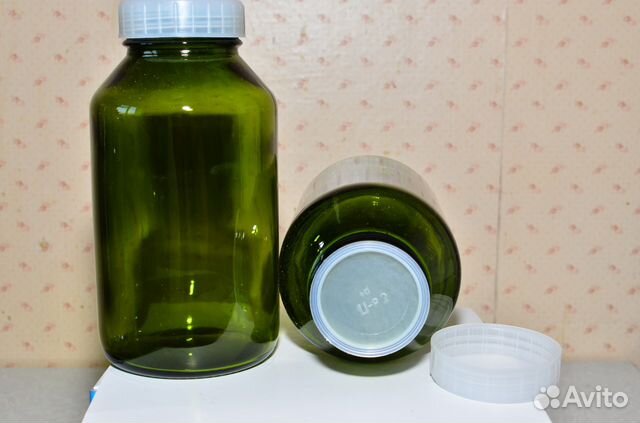 Банки 1литр из термостойкого стекла тёмные с спец