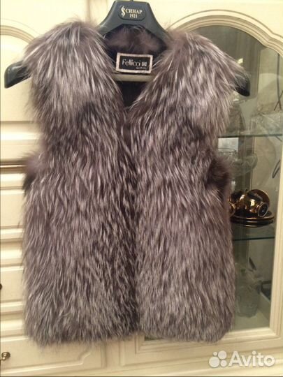 Жилетка из чернобурки