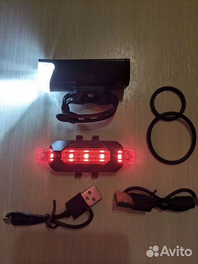 Фонарь для велосипеда водонепроницаемый комплект