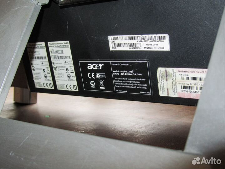 Моноблок Acer 4ядра