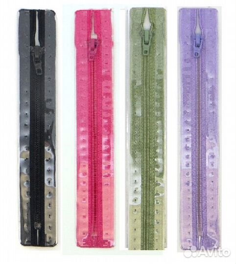 Молнии пластиковые, неразъемные, Цвет: 001 15см