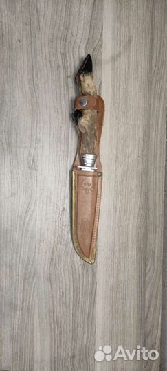 Нож охотничий с рукояткой копыта косули
