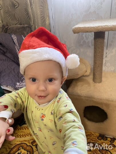 Колпак меховой новогодний