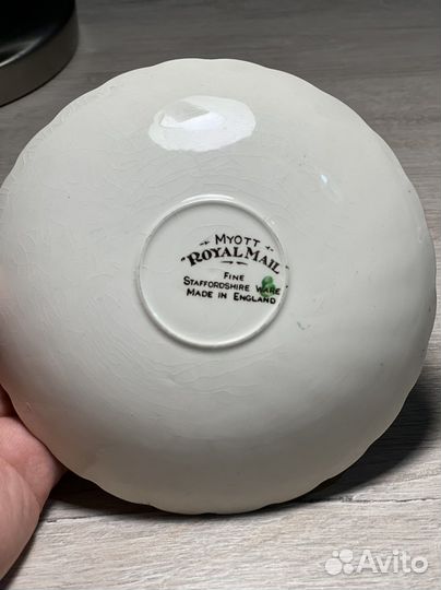 Блюдце Myott Англия «королевская почта»