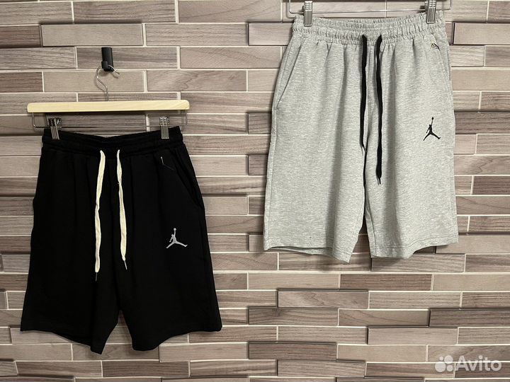 Шорты мужские джордан черные серые