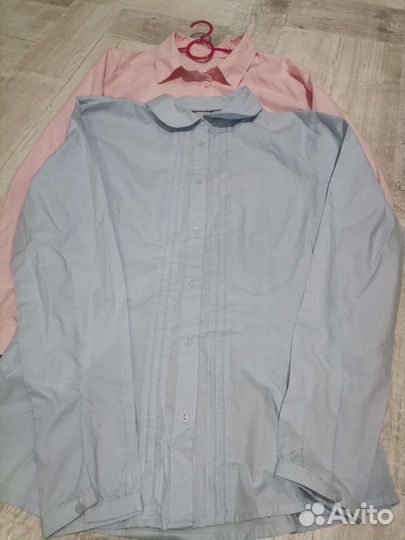Рубашки школьные 152-158 пакетом